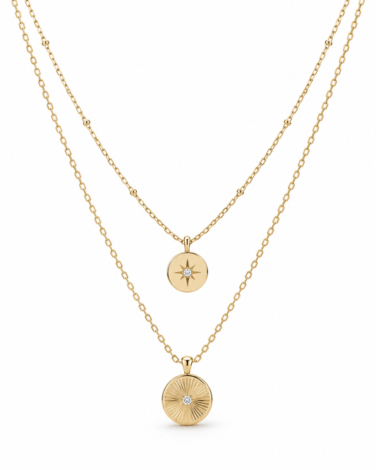 Celeste Radiance Layered Necklace
