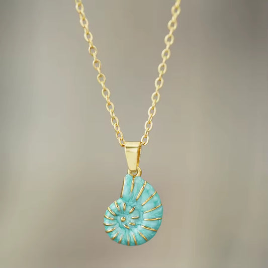 The Nautilus Turquoise Pendant